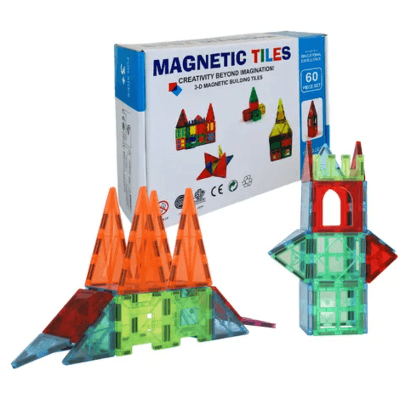 Juego de Bloques Magnéticos 60 Piezas
